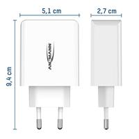 Ansmann HomeCharger HC430 USB-oplader 30 W 4x USB-A Wit Binnen - thumbnail