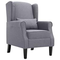 Fauteuil stof donkergrijs - thumbnail