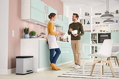Hailo 0630-220 öko duo plus l pedaalemmer 17+9l rvs/zilver