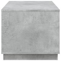 Salontafel 102x50x44 cm bewerkt hout betongrijs - thumbnail