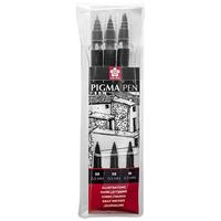 Sakura pigma pen zwart set 3 - thumbnail