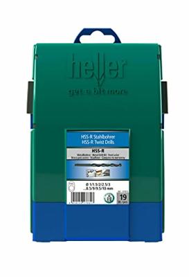 Heller 17737 5 HSS Metaal-spiraalboorset 19-delig Rollenwals DIN 338 Cilinderschacht 1 set(s)