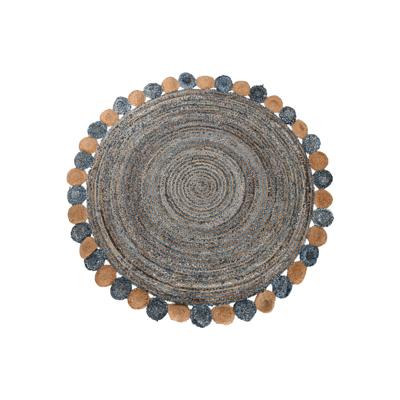 Tapijt DKD Home Decor Blauw Multicolour Indiaas (200 x 200 x 1 cm)