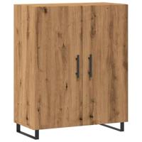 Dressoir 69,5x34x90 cm bewerkt hout artisanaal eikenkleur - thumbnail