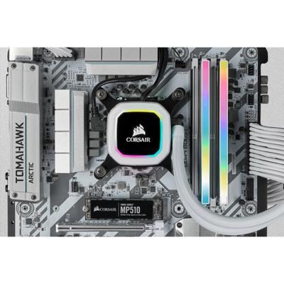 CORSAIR DDR4 PC-geheugen - VENGEANCE RGB PRO SL 32GB (2x16GB) - 3200Mhz - CAS 16 - Wit (CMH32GX4M2E3200C16W) - thumbnail