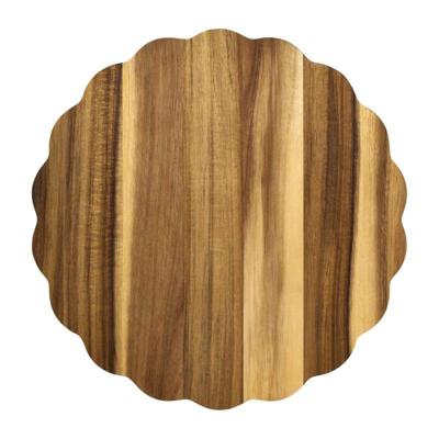 Borrelplank bloem - acaciahout - ø30x1.5 cm Borrelplank bloem - acaciahout - ø30x1.5 cm