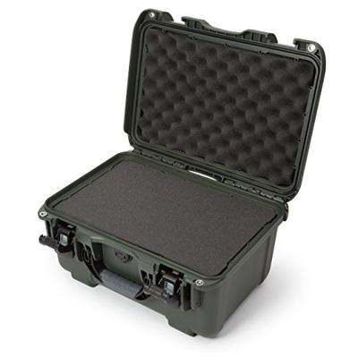 Nanuk 918 waterdichte hardshell koffer met pluche schuiminleg - olijf