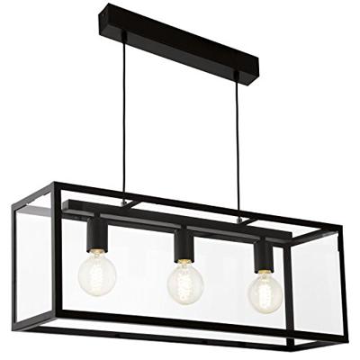 Eglo Hanglamp 3 lichts zw/helder &apos;charterhouse&apos;