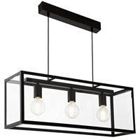 Eglo Hanglamp 3 lichts zw/helder &apos;charterhouse&apos; - thumbnail