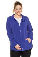 Ulla Popken Fleecejack, inritsbaar, ritssluiting, 2 zakken - Grote Maten - thumbnail