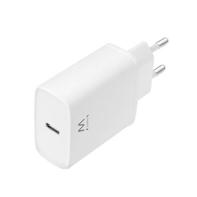 Ewent EW1320 USB-C Samsung/Apple Oplader - 20W - Power Delivery - Snellader - Wit Ewent EW1320 USB-C Samsung/Apple Oplader - 20W - Power Delivery - Snellader - Wit