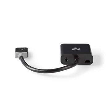 Nedis CCBW34900AT02 Hdmi - Vga-kabel Hdmi-connector - Vga Female + 3,5 Mm Uitgang 0,2 M Antraciet