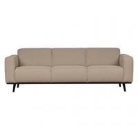 WOOOD Bank 'Statement' 3-zits, Bouclé, kleur Beige - thumbnail