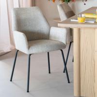 Eleonora Eetkamerstoel 'Indy' kleur Beige - thumbnail