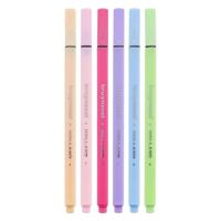 Bruynzeel fineliner set pastel 6 kleuren - thumbnail