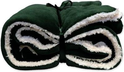 Unique Living Unique Living Lars coral fleece/suede plaid 150x200cm dark green