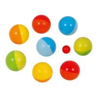 Goki houten jeu de boules spel met katoenen zak, 9dlg. - thumbnail