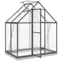 VidaXL Tuinkas met basisframe 169x114x202 cm aluminium antracietkleur - thumbnail