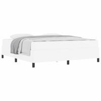 Bedframe met matras met matras Wit 180 x 200 cm Kunstleer - thumbnail