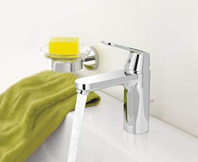 Grohe Eurosmart Cosmopolitan Wastafelmengkraan - ééngatsmontage - metalen greep - keramische schijven - mousseur - automatische lediging - chroom 23325000