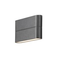 KonstSmide Vlakke up en downlighterChieri 17cm antraciet - 7973-370 - thumbnail