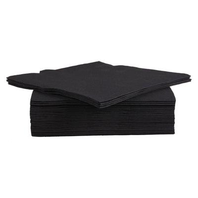 Cosy & Trendy servet, 38 x 38 cm, zwart, 40 stuks