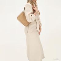 Hide & stitches jura schoudertas-Sand - thumbnail