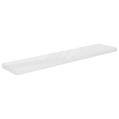 VidaXL Wandschap zwevend 120x23,5x3,8 cm mdf hoogglans wit VidaXL Wandschap zwevend 120x23,5x3,8 cm mdf hoogglans wit