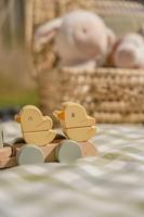 Little Dutch Blokkentrein kip Little Farm FSC - thumbnail