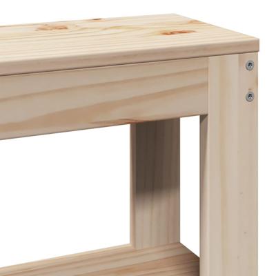 Bedframe met hoofdbord massief grenenhout 200x200 cm - thumbnail