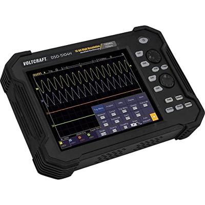 VOLTCRAFT DSO-5104H Handoscilloscoop 100 MHz 4-kanaals 1 GSa/s 40 Mpts 14 Bit Digitaal geheugen (DSO), Handapparaat 1 stuk(s)