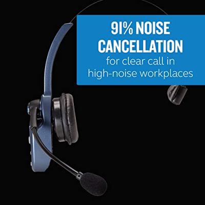 BlueParrott B250-XTS Bluetooth On-Ear Mono Headset – Perfect voor op de Weg en Omgevingen met veel Lawaai – Zwart