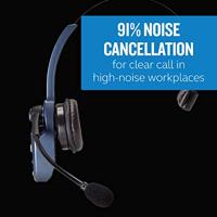 BlueParrott B250-XTS Bluetooth On-Ear Mono Headset – Perfect voor op de Weg en Omgevingen met veel Lawaai – Zwart - thumbnail