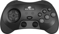 Retro-Bit SEGA Saturn 2.4G Wireless Pro Controller (Black) - thumbnail