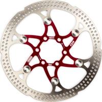 Elvedes Floating rotor 160mm 108g 6 gaats+bout rood 2015148 - thumbnail