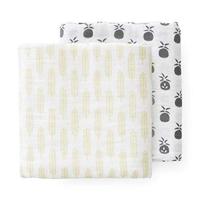 Fresk muslin swaddles large Pineapple Maat - thumbnail
