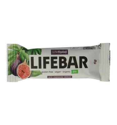 Lifebar energiereep vijg raw en bio 40 Gram