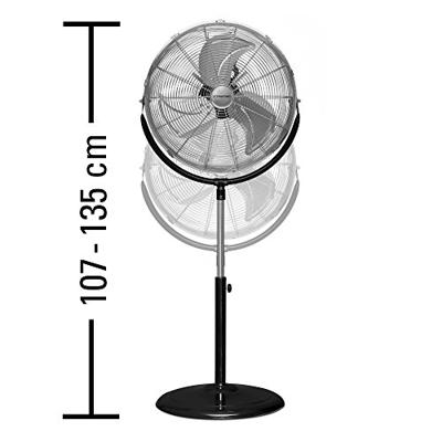 Trotec Statiefventilator TVM 18 S zwart | 107 t/m 135 cm - TRO014349 - thumbnail