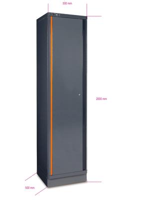 Beta Plaatstalen enkele deurskast, als deel van een werkplaatsinrichting C55A1 - 055000411