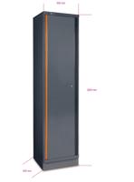 Beta Plaatstalen enkele deurskast, als deel van een werkplaatsinrichting C55A1 - 055000411 - thumbnail