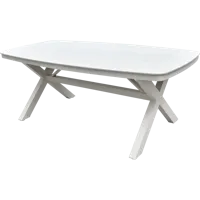 Tuintafel davos crema deens ovaal 200x100cm - thumbnail