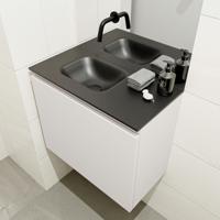 MONDIAZ OLAN 60cm toiletmeubel linen. LEX wastafel urban links geen kraangat - thumbnail