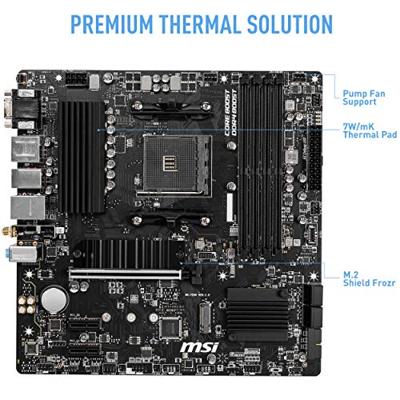 MSI B550M PRO-VDH WIFI moederbord AMD B550 Socket AM4 micro ATX