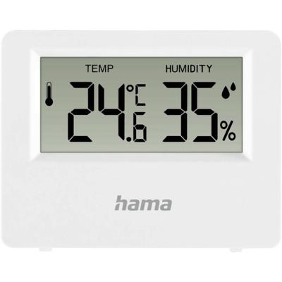 Hama Thermometer + Hygrometer voor Binnen en Buiten Wit Hama Thermometer + Hygrometer voor Binnen en Buiten Wit
