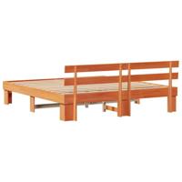 Bedframe met hoofdeinde Bruin 180 x 200 cm Massief grenenhout - thumbnail