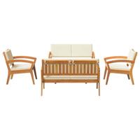 Bistroset 5 pcs Bruin 114.5 x 70.5 x 72.5 cm Polyester - thumbnail