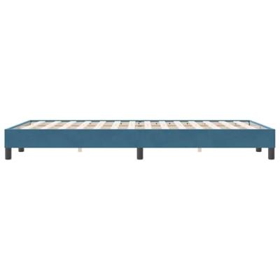 Bedframe zonder matras 120x220 cm fluweel donkerblauw