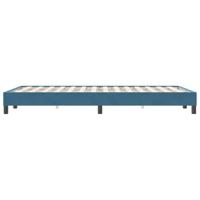 Bedframe zonder matras 120x220 cm fluweel donkerblauw - thumbnail
