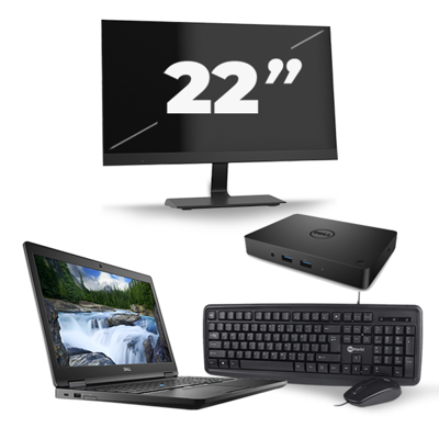 Dell Latitude 5590 - Intel Core i5-8e Generatie - 15 inch - 16GB RAM - 256GB SSD - Windows 11 + 1x 22 inch Monitor