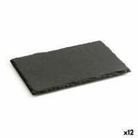 Leisteen Effect Keramische Tray Quid Gastro Fun Zwart 30 x 20 cm (12 Stuks) - thumbnail